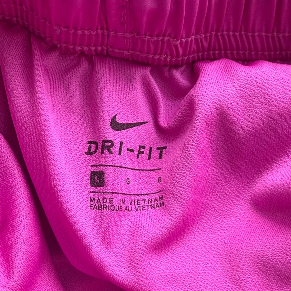 Nike Women's Vibrant Pink Athletic Shorts - Picture 3 of 3